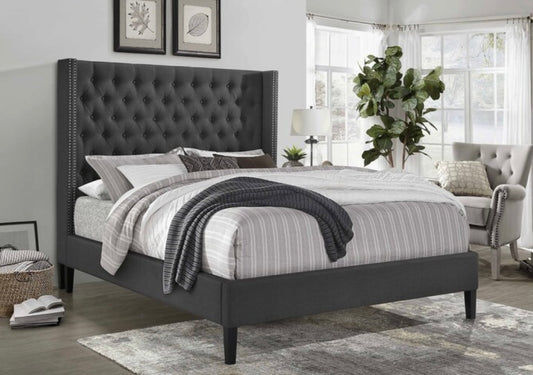 King Bed Dark Gray M7536