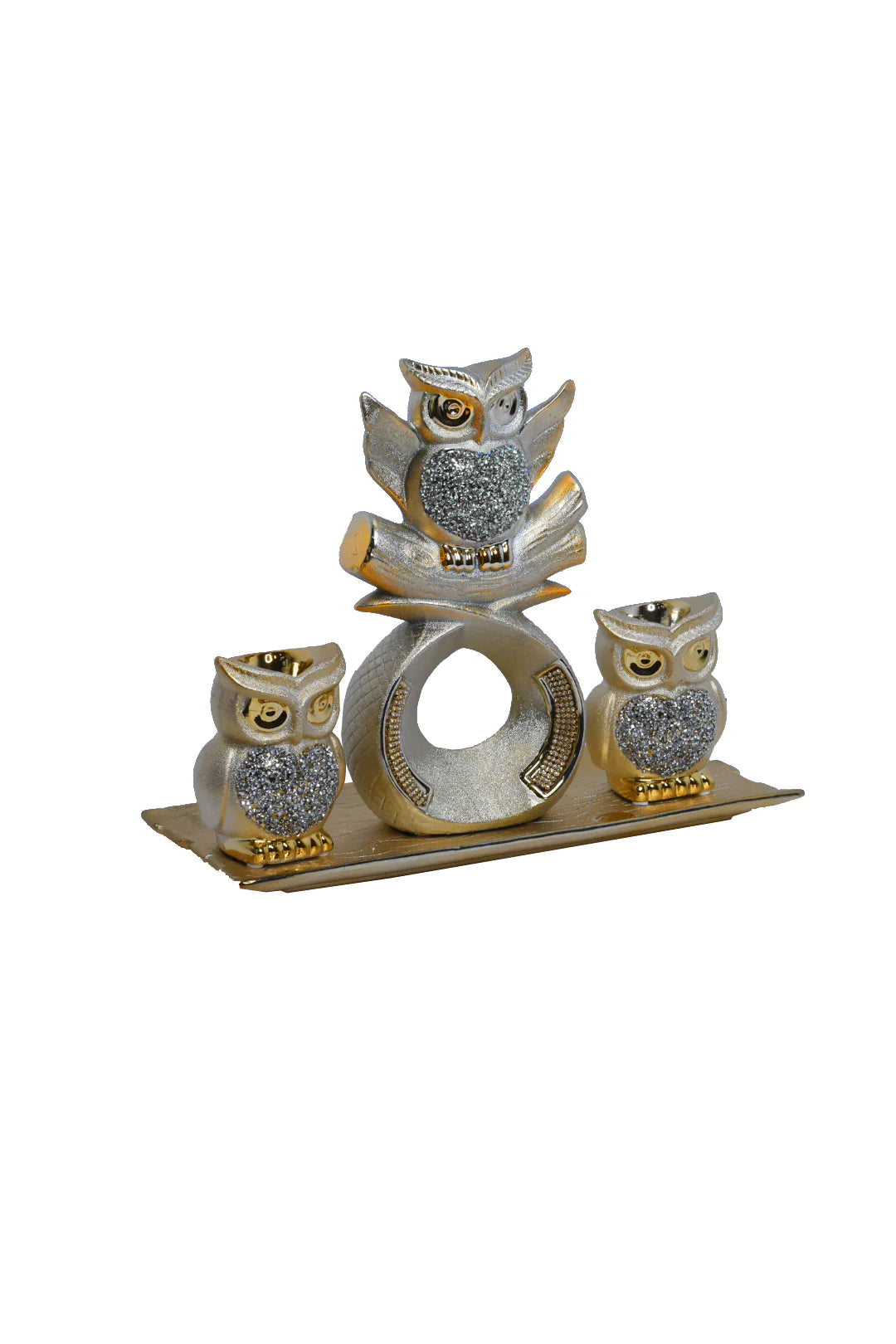 Gold Diamond Owl Set SH1865-G