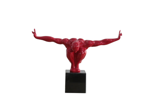 Outstretched Man Sculpture SHSZ-0867 Red