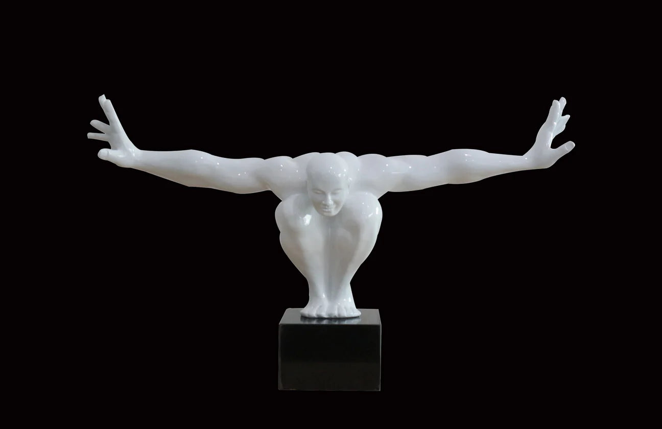 Outstretched Man Sculpture SHSZ-0867 White