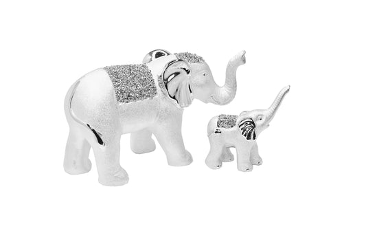 2PC Diamond Elephant W/Baby SH2094-S