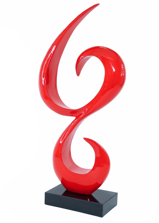 Abstract Tall Sculpture SHSZ-0640 RED