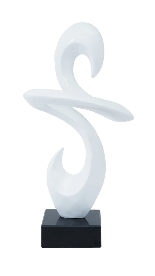 Abstract Tabletop Sculpture SHTH-286 WHITE