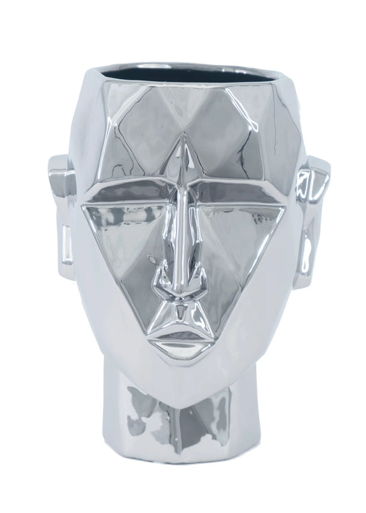 Geometric Head Ceramic Sculpture SHS21112