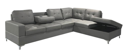 Antonella Sectional Grey Right