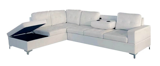 Antonella Sectional White Left