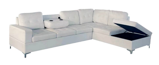 Antonella Sectional White Right