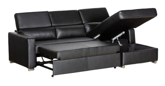 Kahlil Sectional Black Right