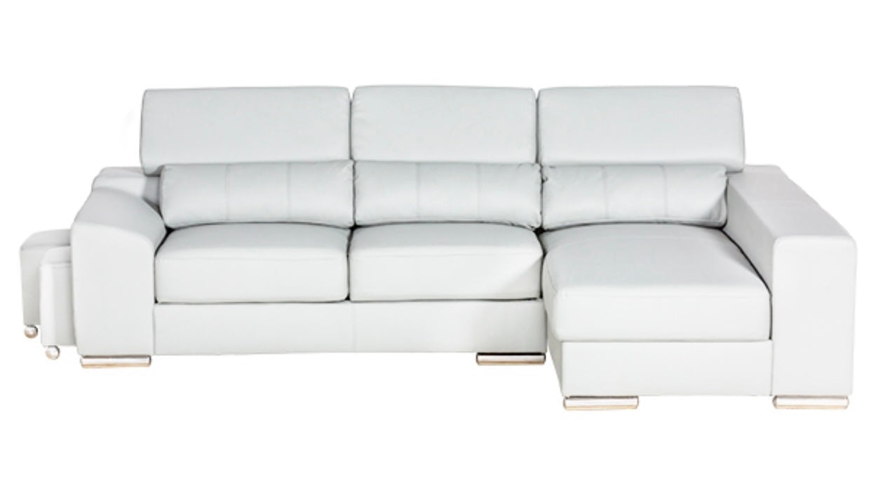 London Sectional White Right