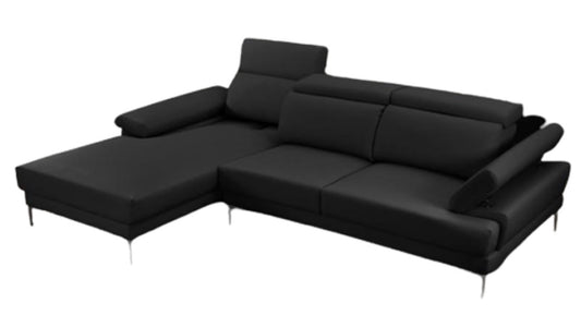 Kim Sectional Black Left