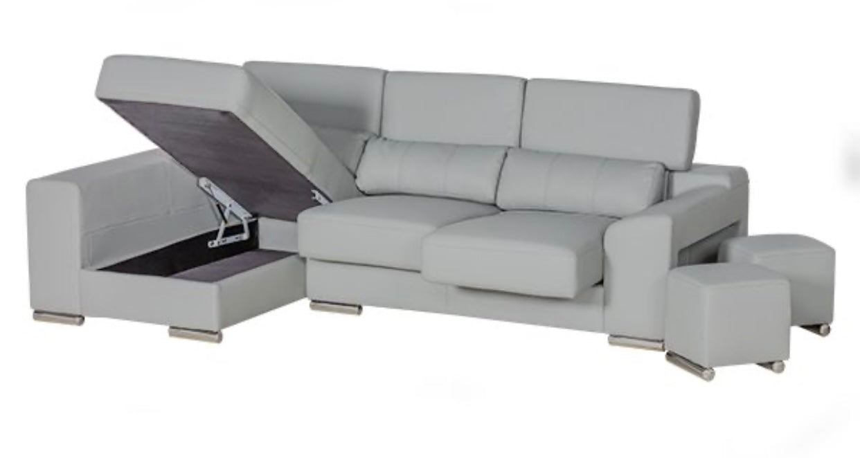 London Sectional Gray Left