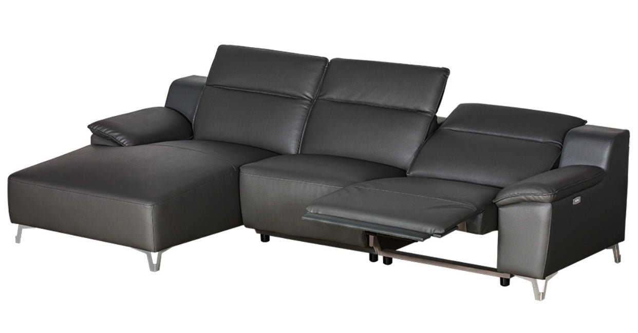 Melanie Sectional Black Left