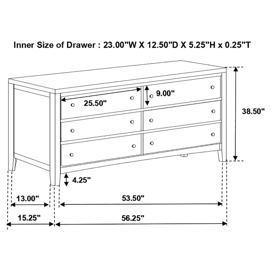 4 PCS Carlton King Bedroom Set 202091KE-S4