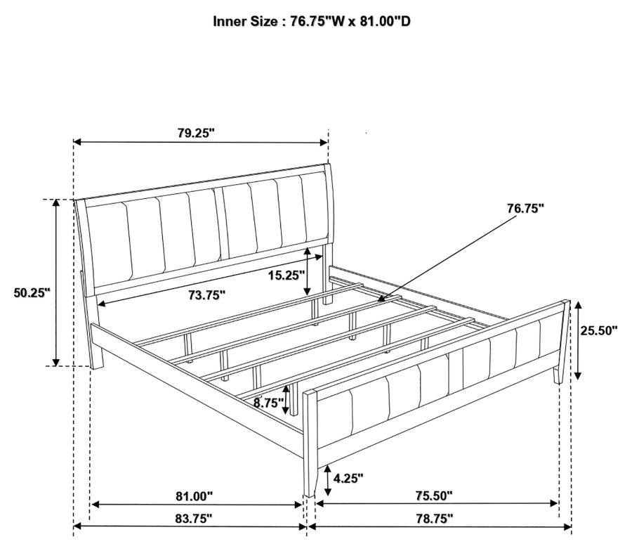 4 PCS Carlton King Bedroom Set 202091KE-S4