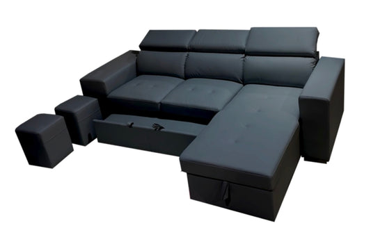 Milano Sectional Black