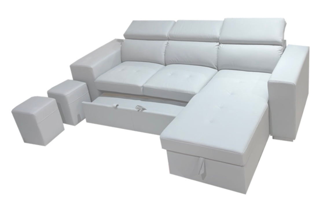 Milano Sectional White