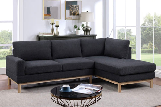 Anisa Black Sherpa RSF Sectional 83126