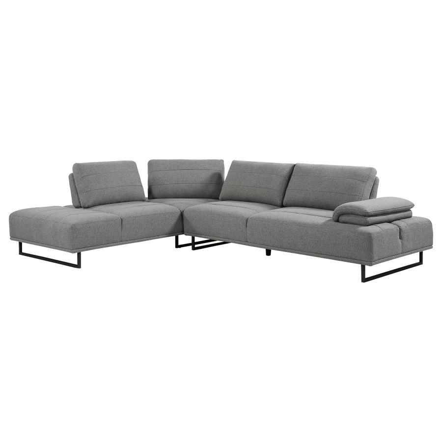 Arden 2-piece Adjustable Back Sectional Taupe 508888