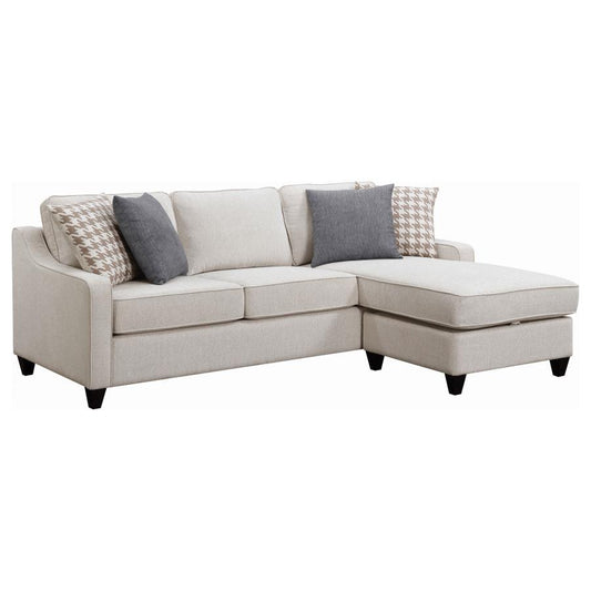 Mcloughlin Upholstered Sectional Platinum 501840