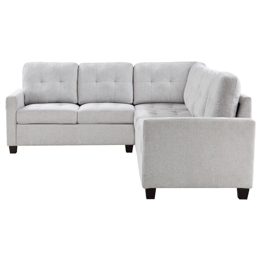 Georgina 4-piece Upholstered Modular Sectional Sofa Steel Beige 551705-SET