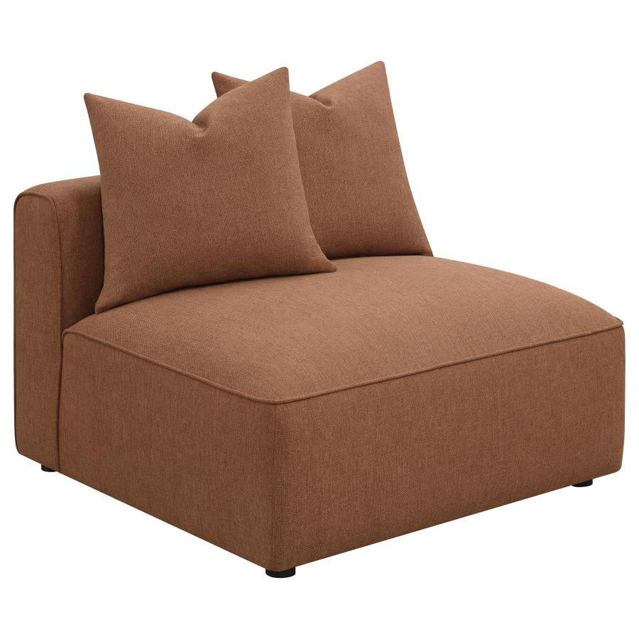 Jennifer 6-piece Upholstered Modular Sectional Terracotta 551591-SET