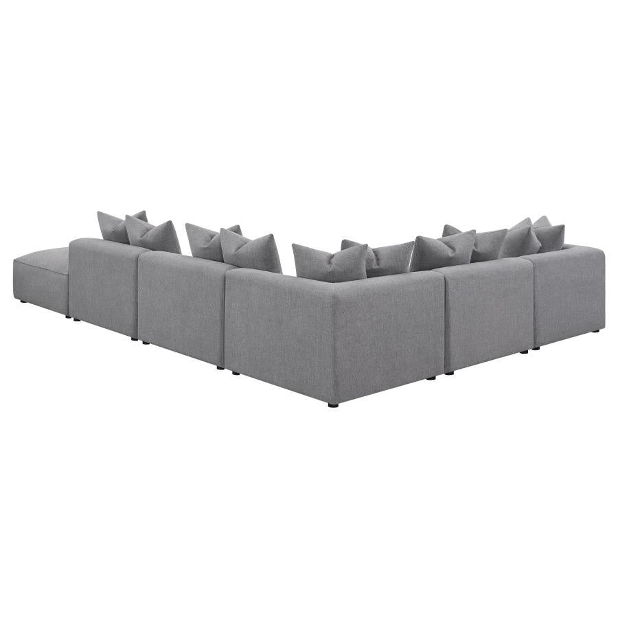 Jennifer 6-piece Tight Seat Modular Sectional Grey 551594-SET