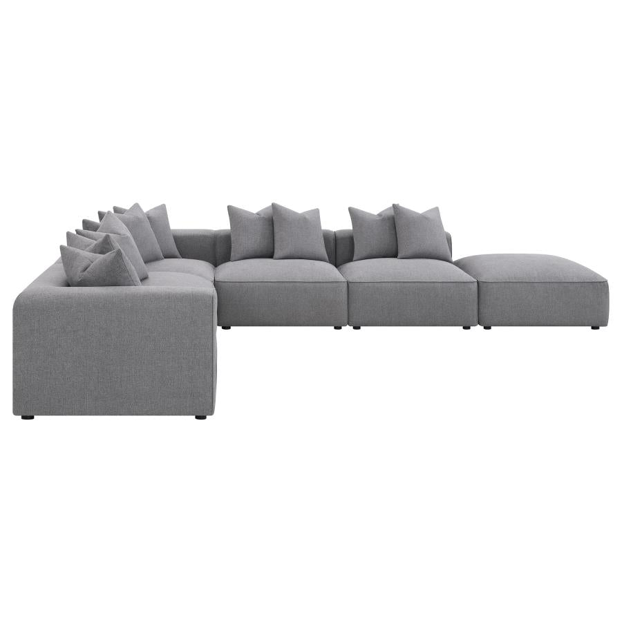 Jennifer 6-piece Tight Seat Modular Sectional Grey 551594-SET