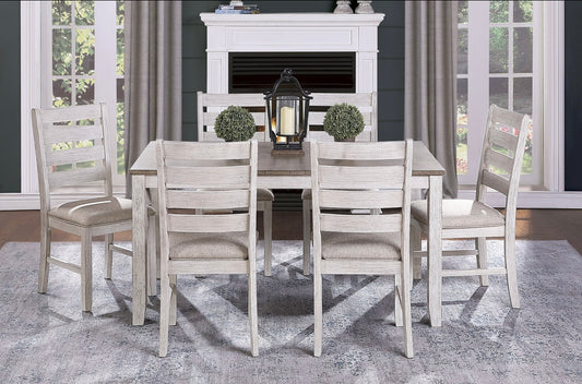 7 PCS Dining Table Set Ithaca Collection 5769W