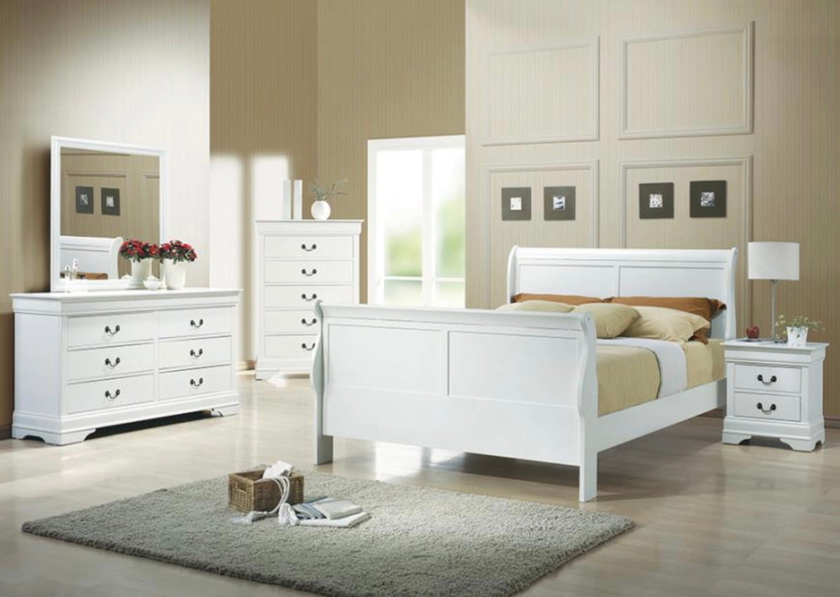 4 PCS Louis Philippe Full Bedroom Set 204691F-S4