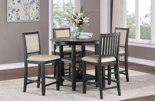 5 PCS Dining Table Set Asher Collection 5800BK-36