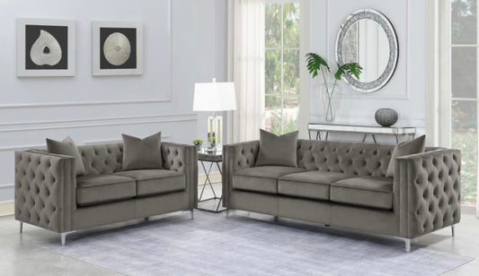 2 PCS Phoebe Sofa And Loveseat Urban Bronze  509881-S2