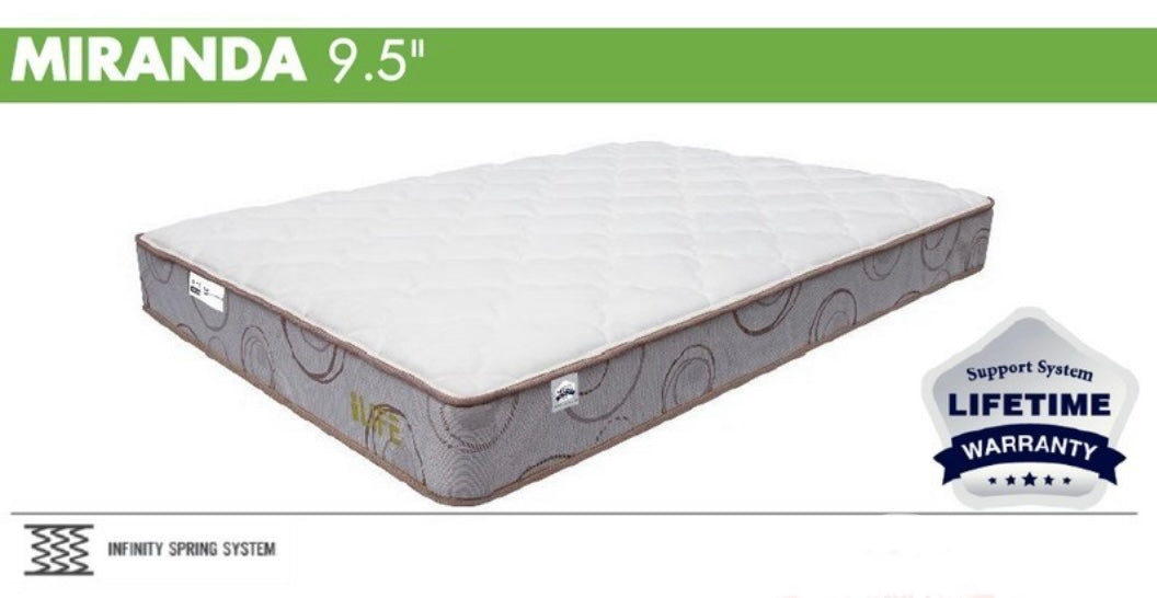 QUEEN Mattress MIRANDA 9.5" - Innerspring Tight Top Medium A8701Q