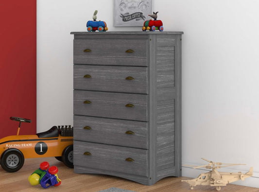 5 Drawer Chest Gray 4255