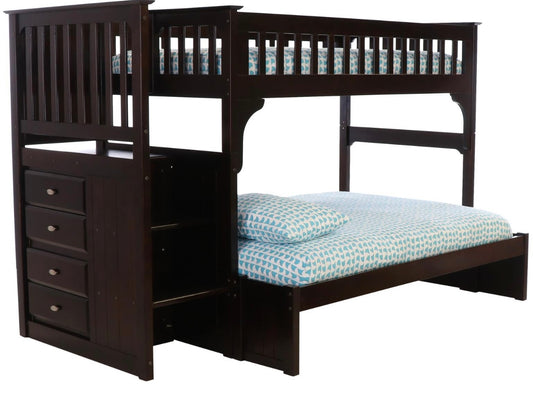 Twin over Full Bunk Bed Stairbed 2914-T/F