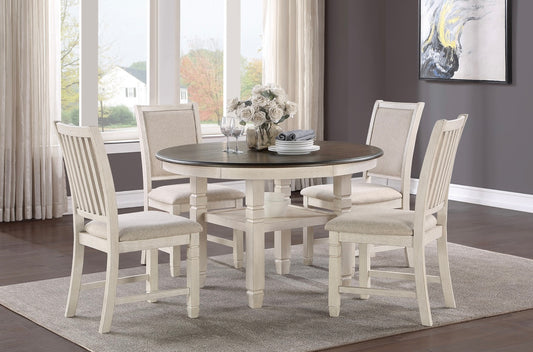 5 PCS Dining Table Set Asher Collection 5800WH-48RD