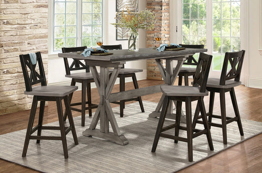 7 PCS Dining-Coleção Amsonia 5602-24BK