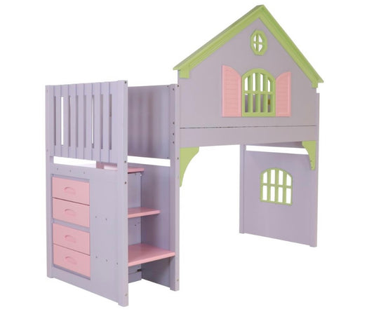 Dollhouse Stairbed Loft Bed 0300